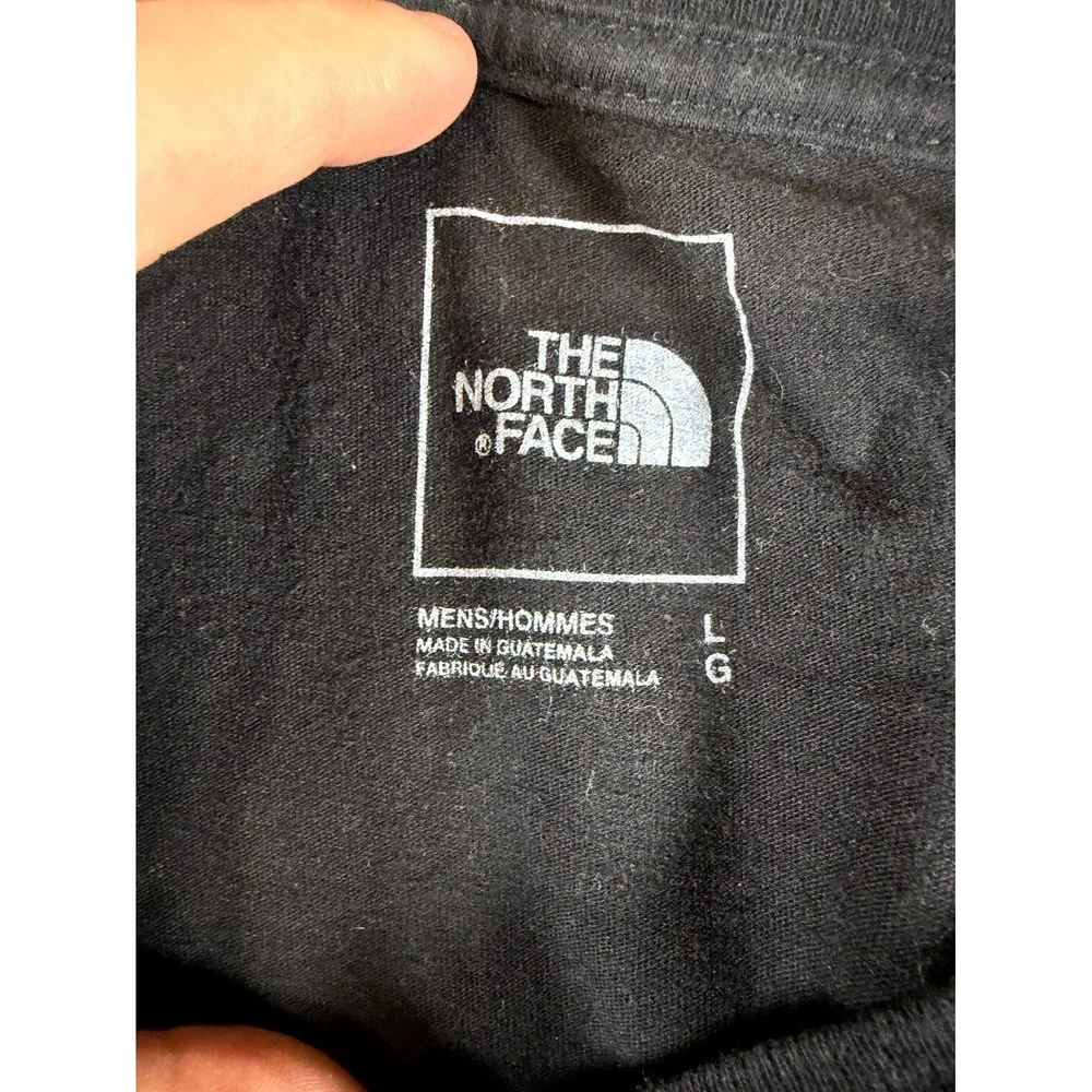 The North Face T Shirt Mens‎ Large Black Cotton Never Stop Exploring Crewneck